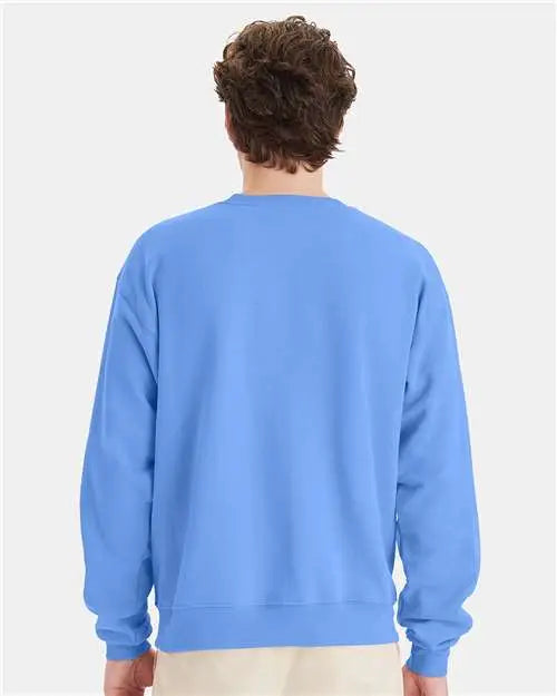 Hanes P160 Ecosmartâ Crewneck Sweatshirt - Carolina Blue