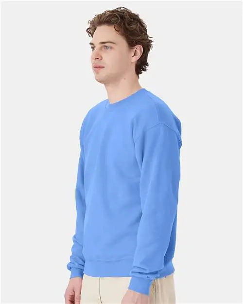 Hanes P160 Ecosmartâ Crewneck Sweatshirt - Carolina Blue