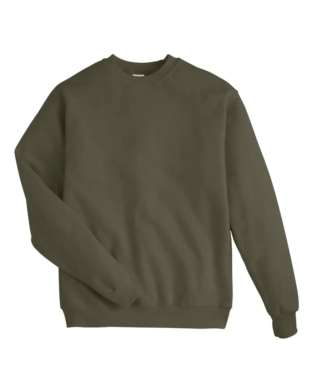 Hanes P160 Ecosmartâ Crewneck Sweatshirt - Fatigue Green