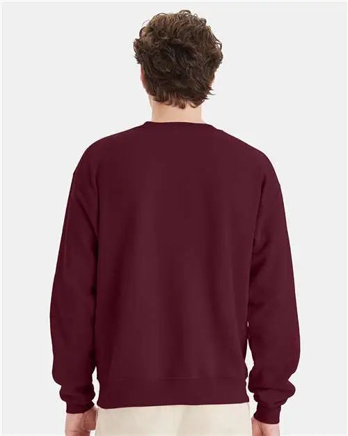 Hanes P160 Ecosmartâ Crewneck Sweatshirt - Maroon