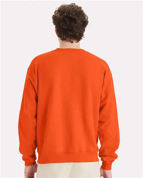 Hanes P160 Ecosmartâ Crewneck Sweatshirt - Orange