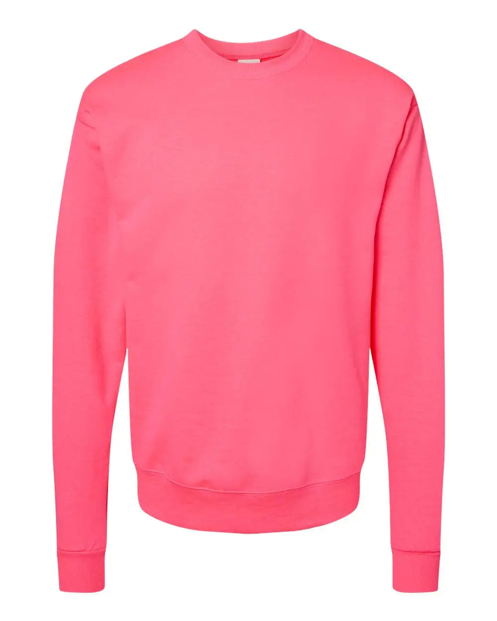 Hanes P160 Ecosmartâ Crewneck Sweatshirt - Safety Pink