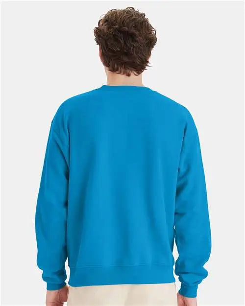 Hanes P160 Ecosmartâ Crewneck Sweatshirt - Teal