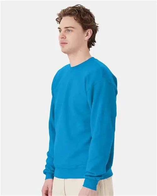 Hanes P160 Ecosmartâ Crewneck Sweatshirt - Teal
