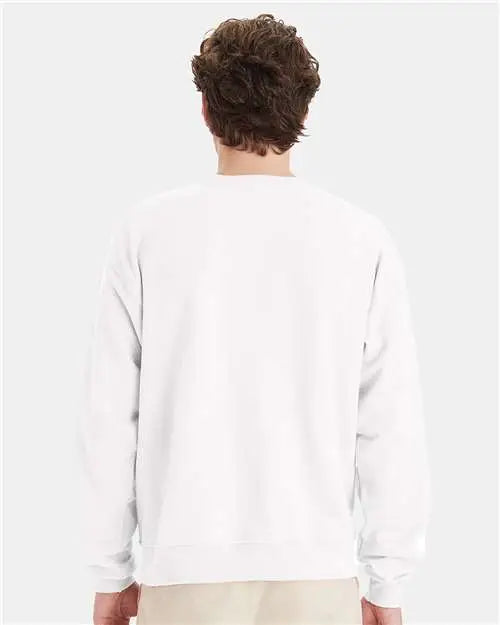 Hanes P160 Ecosmartâ Crewneck Sweatshirt - White