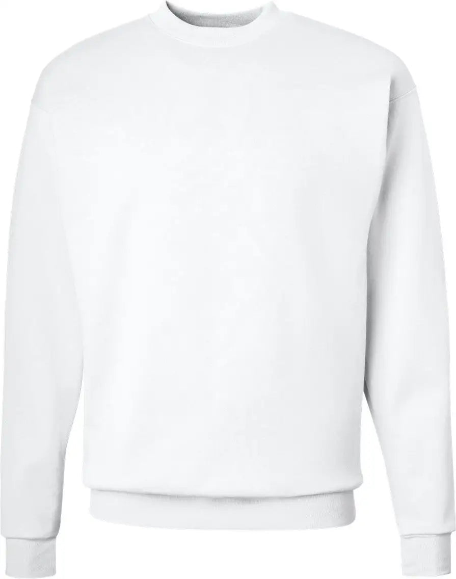 Hanes P160 Ecosmartâ Crewneck Sweatshirt - White