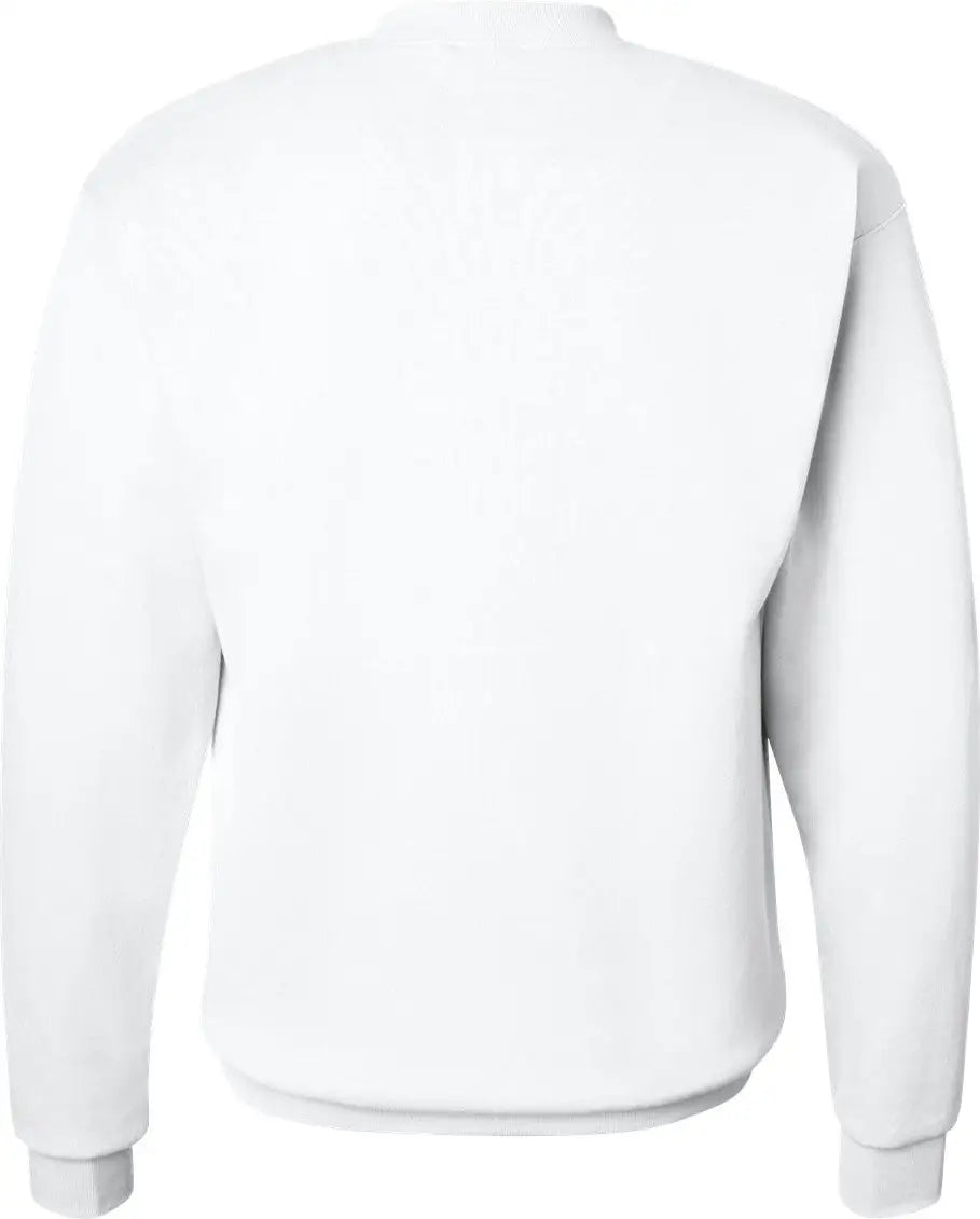 Hanes P160 Ecosmartâ Crewneck Sweatshirt - White
