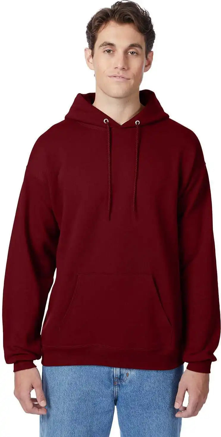 Hanes P170 Ecosmart Hooded Sweatshirt Athletic Cardinal