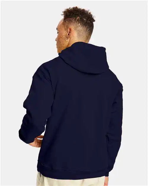 Hanes P170 Ecosmart Hooded Sweatshirt Athletic Navy