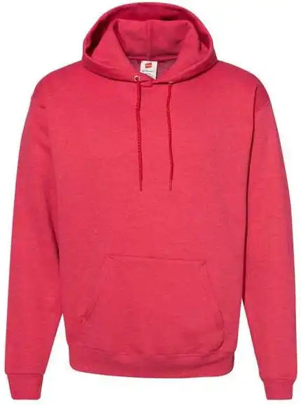 Hanes P170 Ecosmart Hooded Sweatshirt - Heather Red