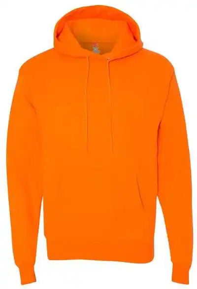 Hanes P170 Ecosmart Hooded Sweatshirt Safety Orange