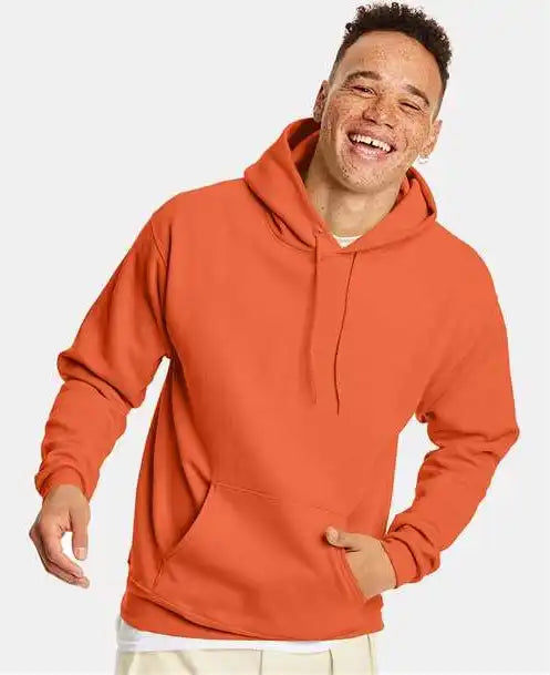 Hanes P170 Ecosmart Hooded Sweatshirt Texas Orange