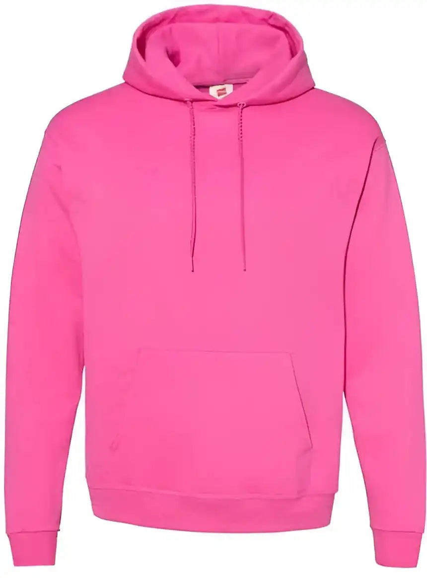 Hanes P170 Ecosmart Hooded Sweatshirt Wow Pink