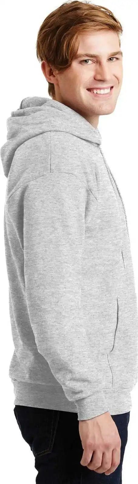 Hanes P170 Ecosmart Pullover Hooded Sweatshirt Ash
