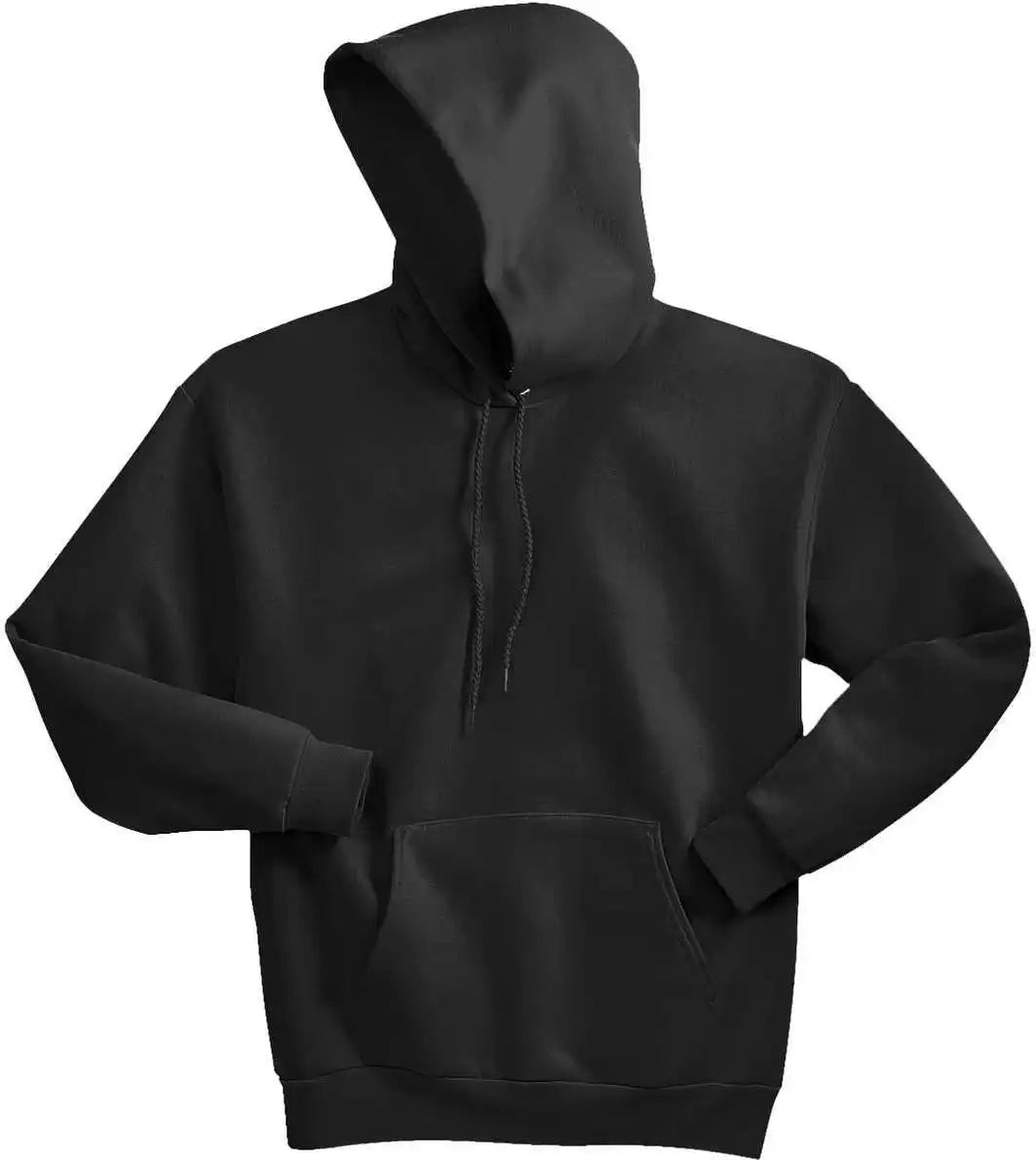 Hanes P170 Ecosmart Pullover Hooded Sweatshirt Black