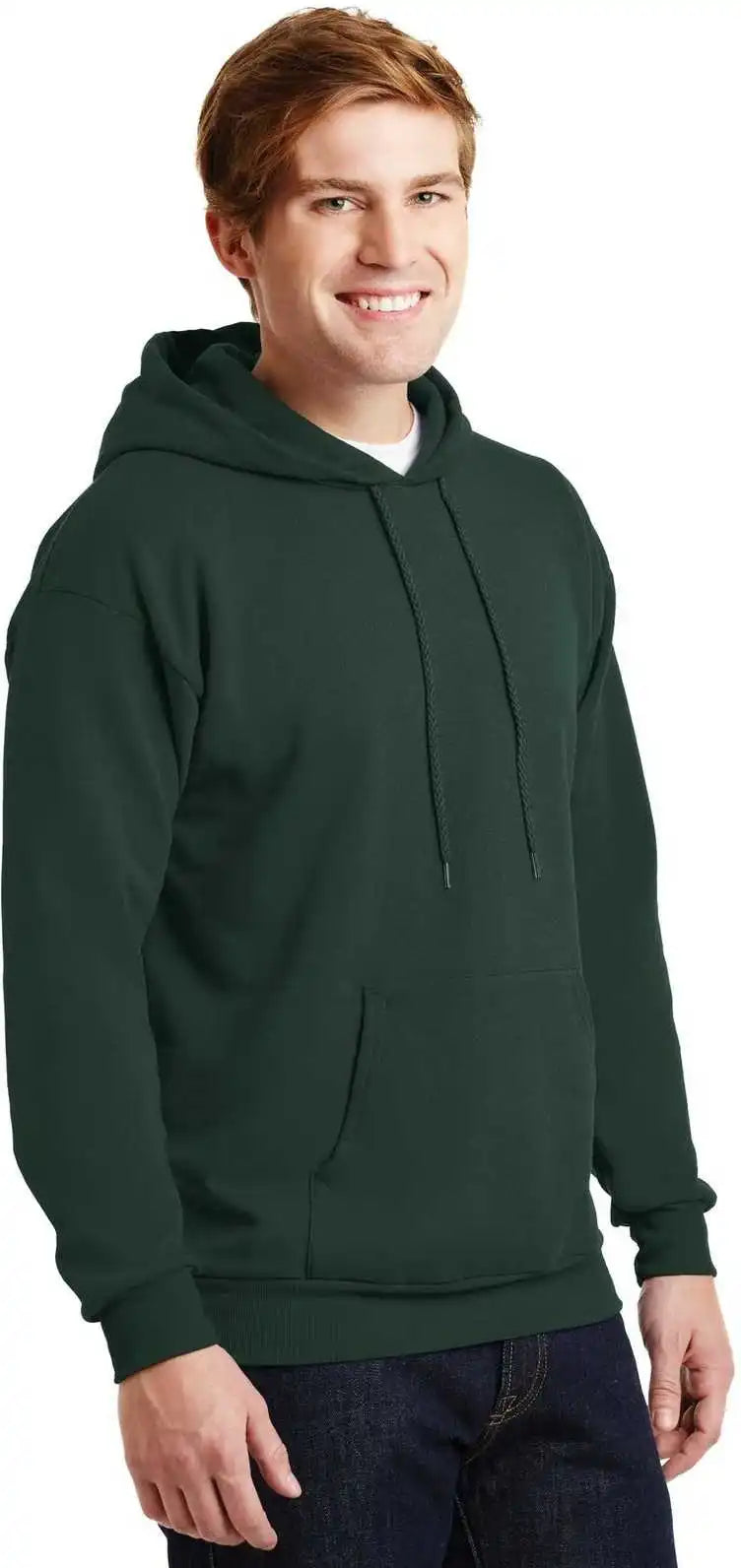 Hanes P170 Ecosmart Pullover Hooded Sweatshirt Deep Forest