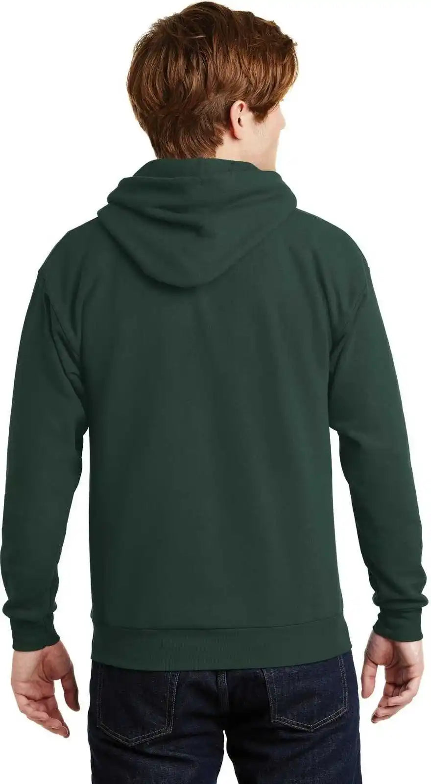 Hanes P170 Ecosmart Pullover Hooded Sweatshirt Deep Forest