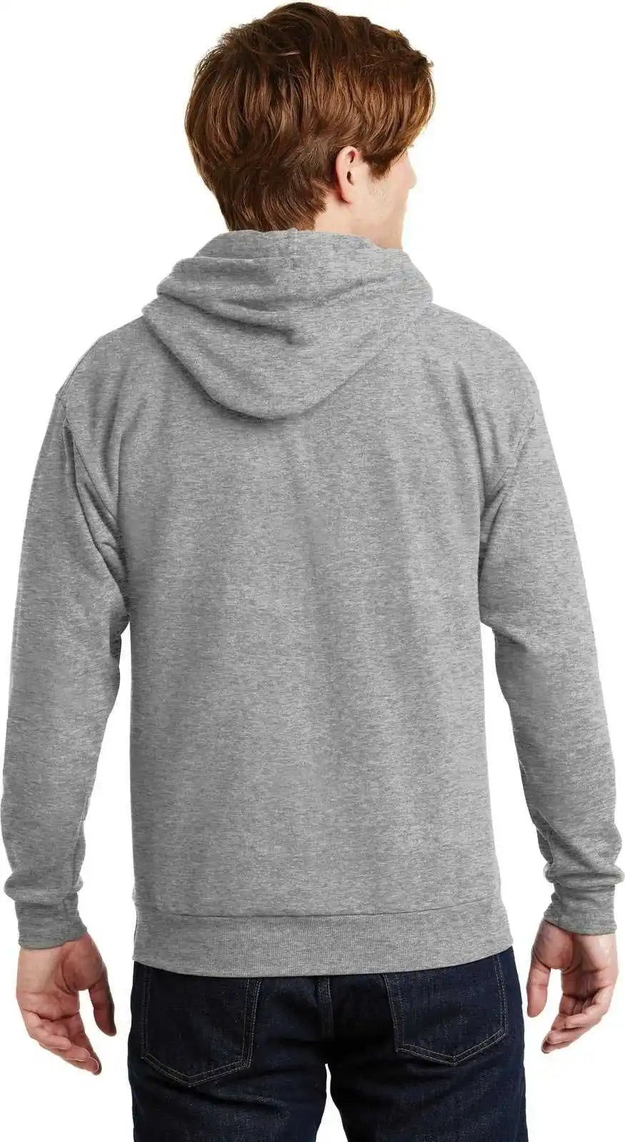 Hanes P170 Ecosmart Pullover Hooded Sweatshirt Light Steel