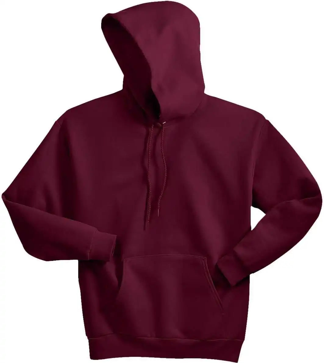 Hanes P170 Ecosmart Pullover Hooded Sweatshirt Maroon
