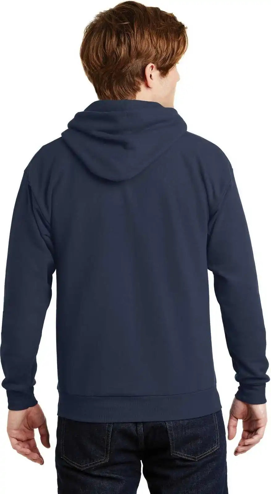 Hanes P170 Ecosmart Pullover Hooded Sweatshirt Navy