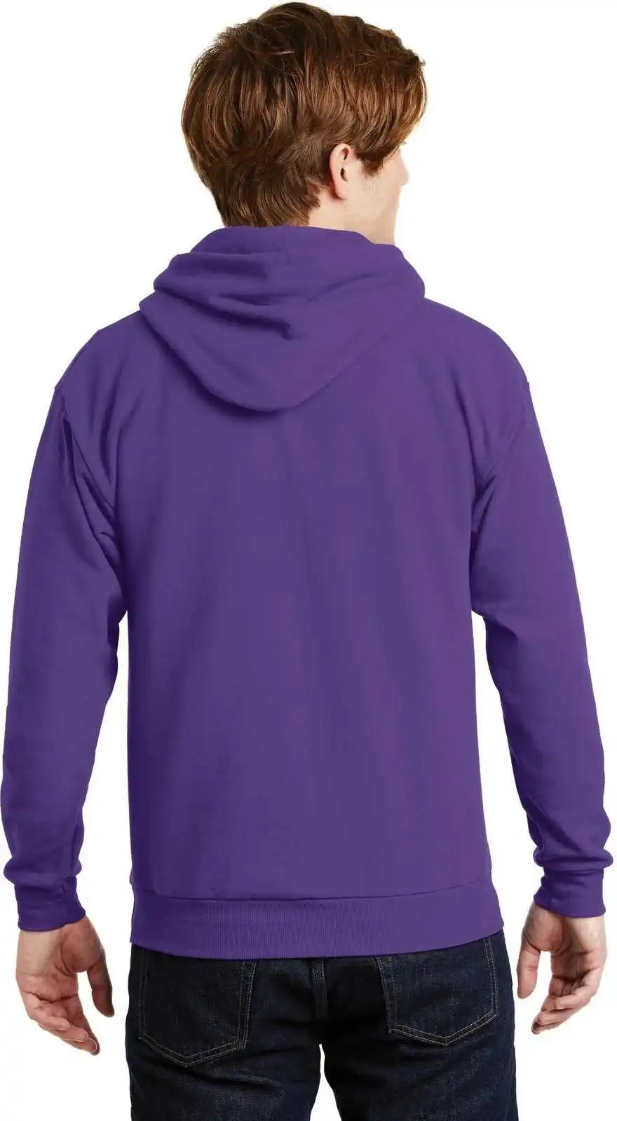 Hanes P170 Ecosmart Pullover Hooded Sweatshirt - Purple