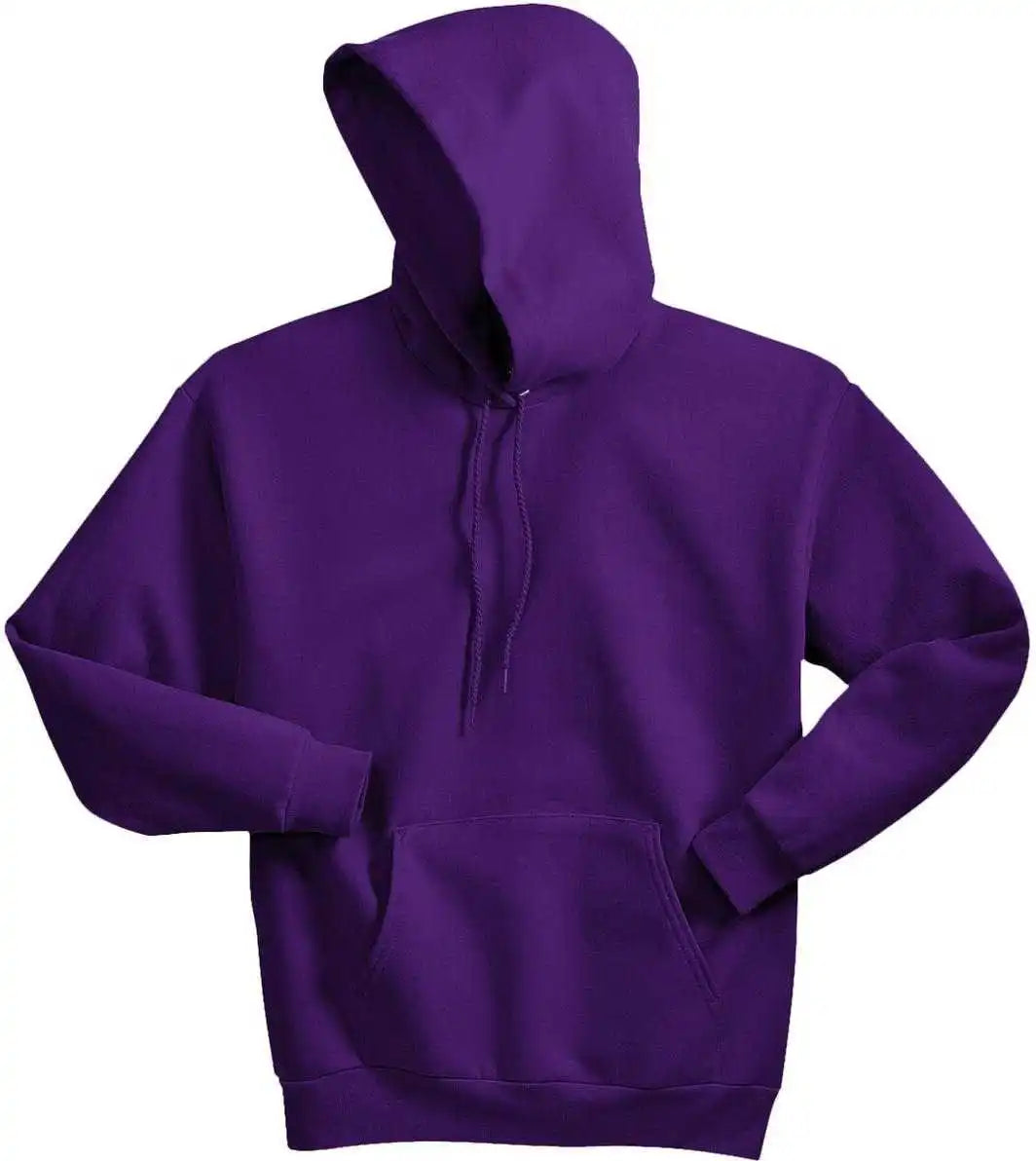 Hanes P170 Ecosmart Pullover Hooded Sweatshirt Purple