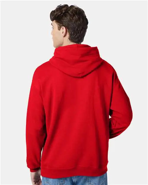 Hanes P170 Ecosmart® Hooded Sweatshirt - Athletic Red