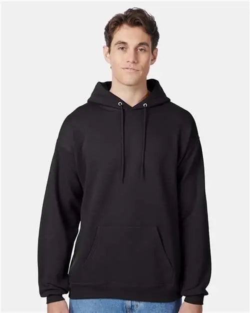 Hanes P170 Ecosmart® Hooded Sweatshirt - Black