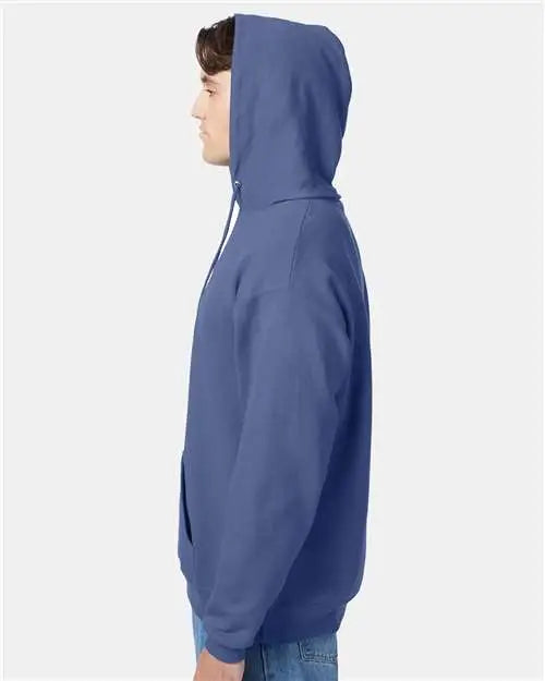 Hanes P170 Ecosmart® Hooded Sweatshirt - Denim Blue