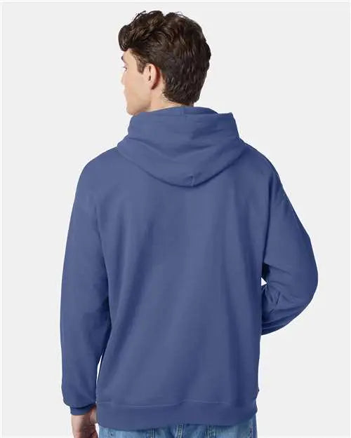 Hanes P170 Ecosmart® Hooded Sweatshirt - Denim Blue