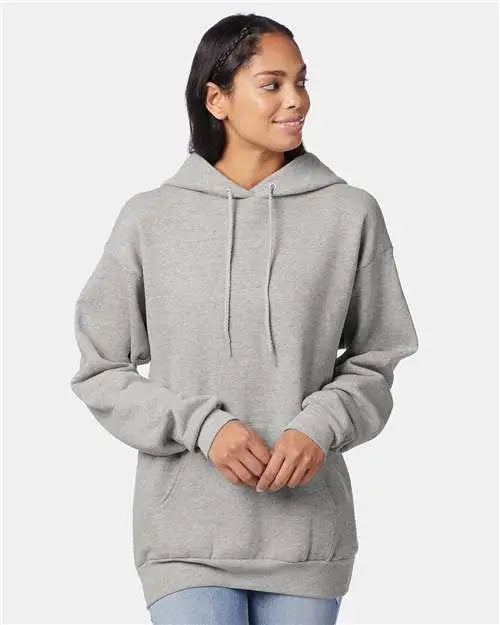 Hanes P170 Ecosmart® Hooded Sweatshirt - Light Steel
