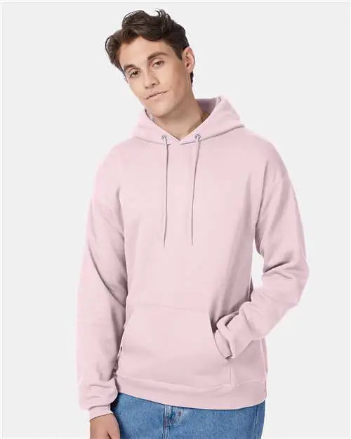 Hanes P170 Ecosmart® Hooded Sweatshirt - Pale Pink