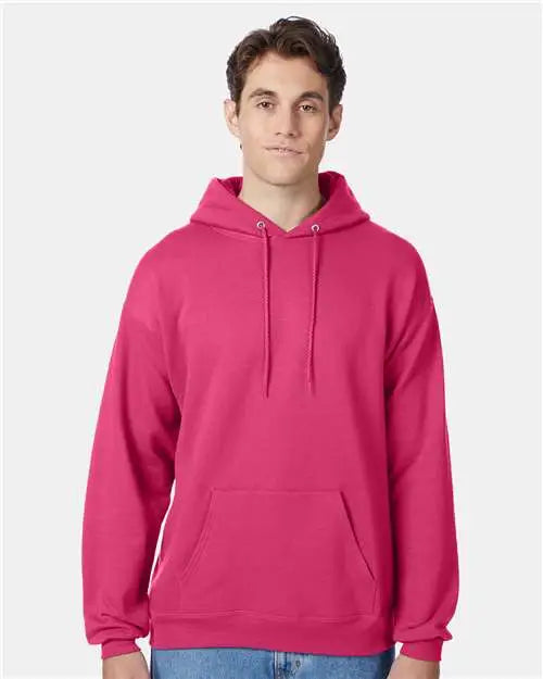 Hanes P170 Ecosmart® Hooded Sweatshirt - Wow Pink