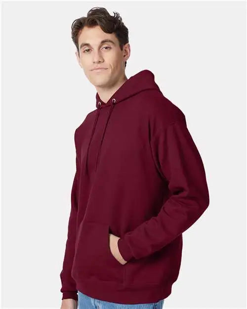 Hanes P170 Ecosmartâ Hooded Sweatshirt - Athletic Cardinal