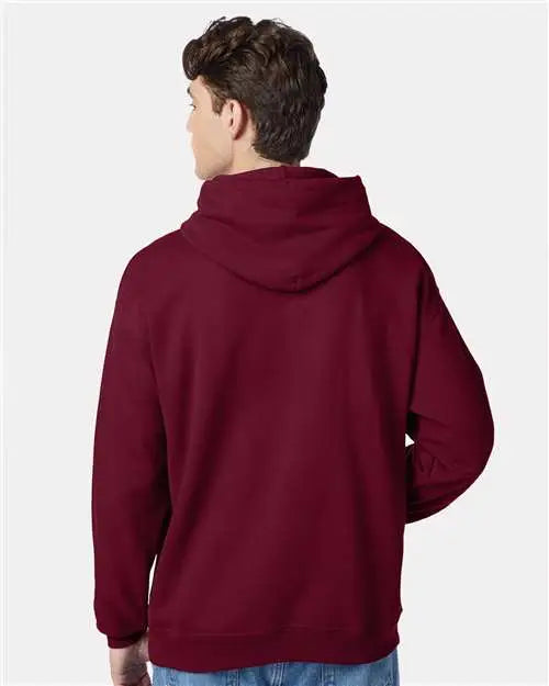 Hanes P170 Ecosmartâ Hooded Sweatshirt - Athletic Cardinal