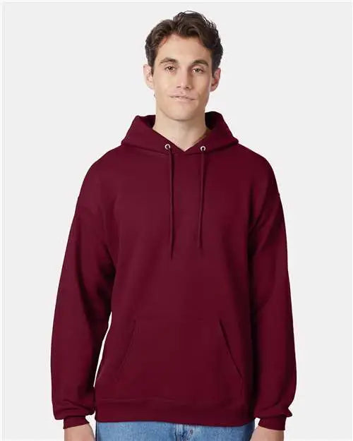 Hanes P170 Ecosmartâ Hooded Sweatshirt - Athletic Cardinal