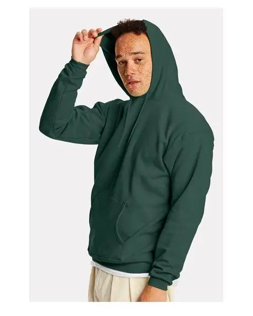 Hanes P170 Ecosmartâ Hooded Sweatshirt - Athletic Dark Green