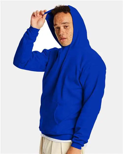 Hanes P170 Ecosmartâ Hooded Sweatshirt - Athletic Royal
