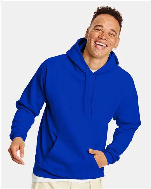 Hanes P170 Ecosmartâ Hooded Sweatshirt - Athletic Royal