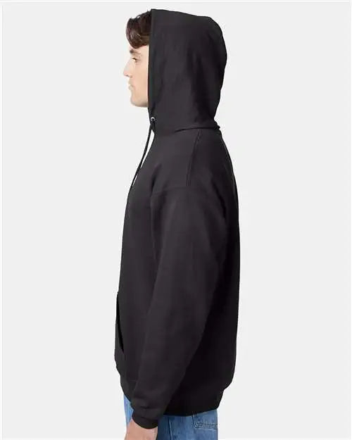 Hanes P170 Ecosmartâ Hooded Sweatshirt - Black