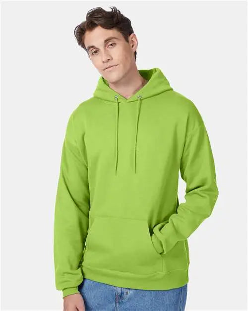 Hanes P170 Ecosmartâ Hooded Sweatshirt - Lime