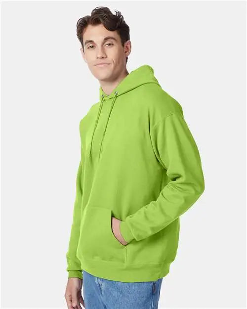 Hanes P170 Ecosmartâ Hooded Sweatshirt - Lime