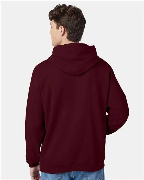Hanes P170 Ecosmartâ Hooded Sweatshirt - Maroon