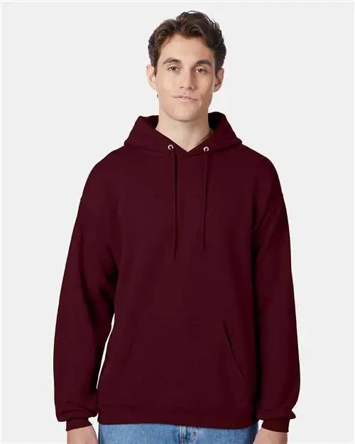 Hanes P170 Ecosmartâ Hooded Sweatshirt - Maroon