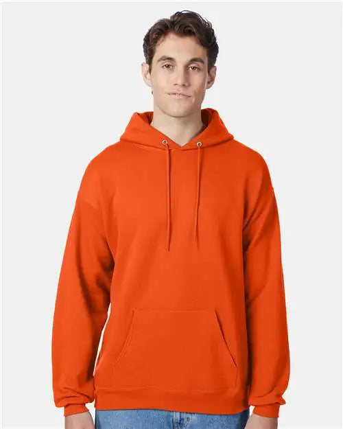Hanes P170 Ecosmartâ Hooded Sweatshirt - Orange