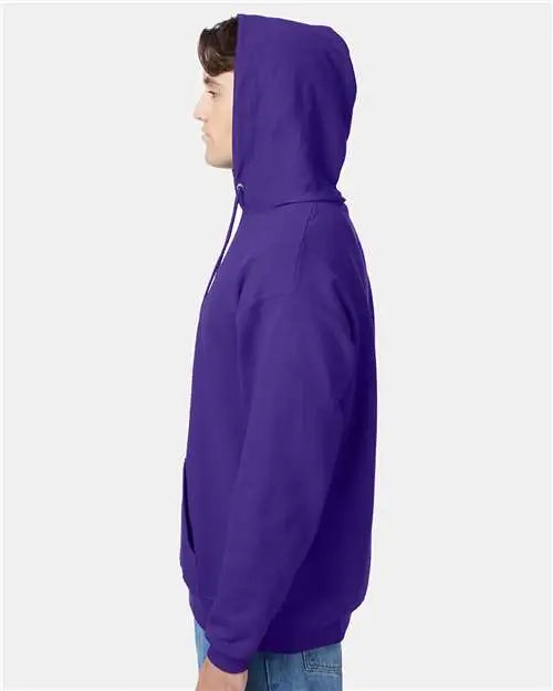 Hanes P170 Ecosmartâ Hooded Sweatshirt - Purple