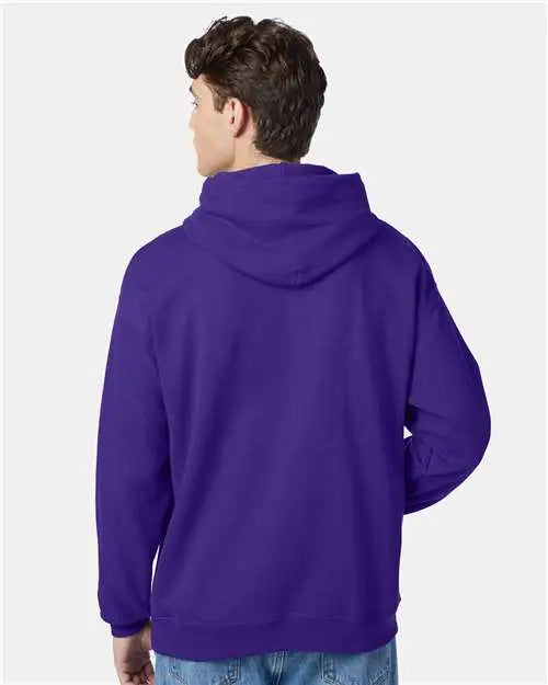 Hanes P170 Ecosmartâ Hooded Sweatshirt - Purple