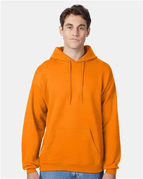 Hanes P170 Ecosmartâ Hooded Sweatshirt - Safety Orange