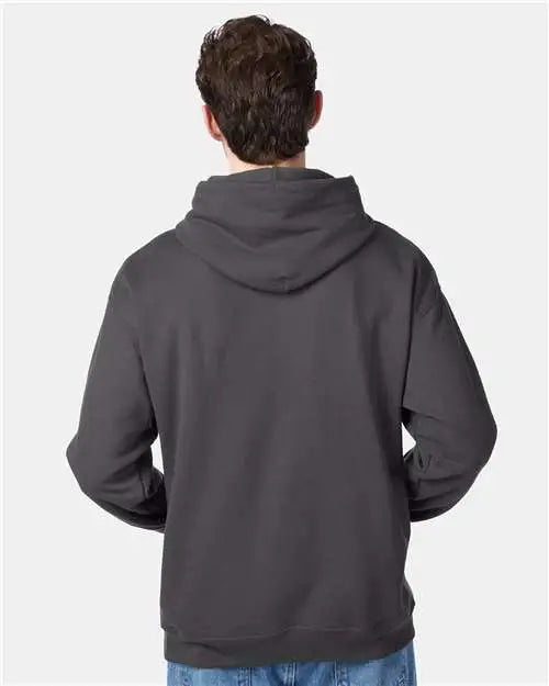 Hanes P170 Ecosmartâ Hooded Sweatshirt - Smoke Grey