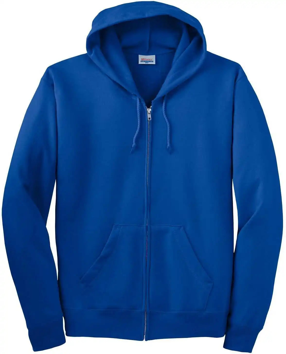 Hanes P180 Ecosmart Full-zip Hooded Sweatshirt - Deep Royal